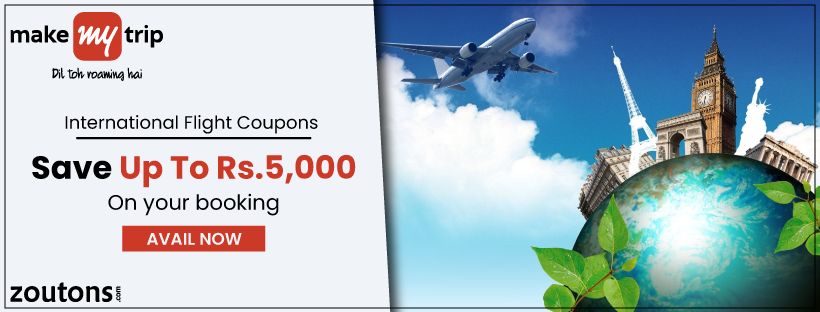 MakeMyTrip International Flight Coupons | July 2021: Save Rs.7,500+ Extra Rs.800 On Bookings