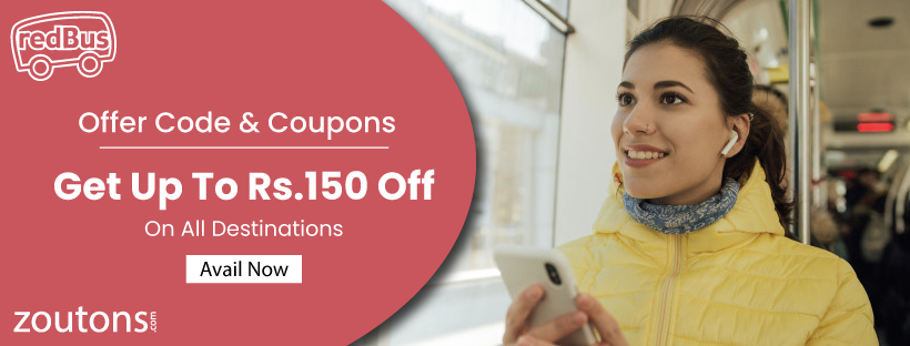 Redbus Offer Code & Coupons | April 2021 : Get 100% Cashback on Bookings, Car Pooling & More