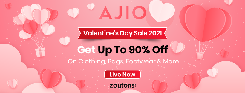 Ajio Valentine’s Day Sale 2021 (LIVE NOW):  Get Up To 90% Off On Clothing, Bags, Footwear & More