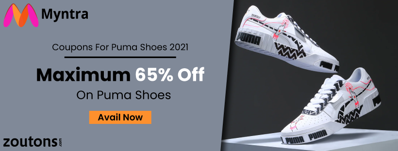 Myntra Coupons For Puma Shoes 2021 | August Special: Get Upto 80% Off On Puma Shoes, Sneakers & More