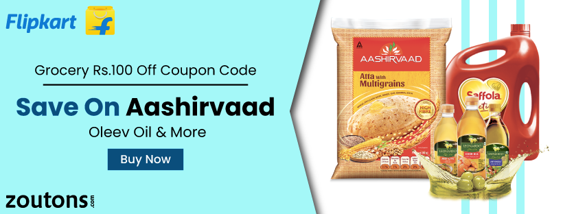 Flipkart Grocery Rs.100 Off Coupon Code | August 2021: Save On Staples, Snacks, Daily Essentials, And More