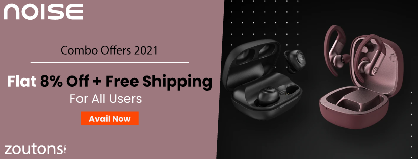 Noise Combo Offers 2021: Flat 8% Off + Free Shipping On All Orders