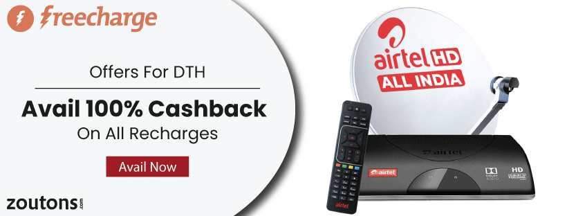 Freecharge Offers For DTH (June 2021): Avail 100% Cashback On All DTH Recharges