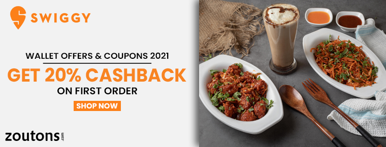 Swiggy Wallet Offers & Coupons |July 2021| Get 20% Cashback via Wallets | Freecharge, Mobikwik & More