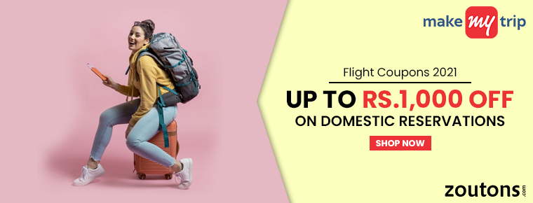 MakeMyTrip Flight Coupons 2021 (July Special): Get Up To Rs.1,000 Off On Domestic Reservations