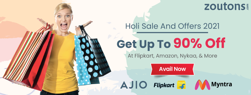 Exclusive Holi Sale Offers & Deals | Up To 80% Off + Free Shipping | Amazon, Swiggy, Flipkart, Dominos & More