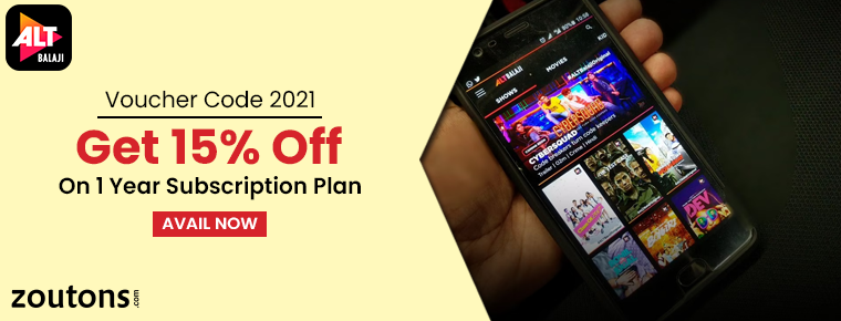 ALTBalaji Voucher Code (June 2021): Get 15% Off On 1 Year Subscription Plan