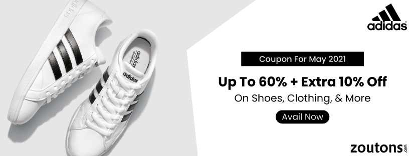 Adidas Coupon For May 2021: Up To 60% + Extra 10% Off On Shoes, Clothing, & More