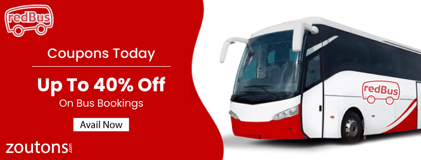 RedBus Coupon Code Today (April 2021): Get Up To 40% Off On Bus Bookings