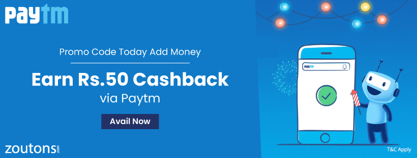 Paytm Promo Code Today Add Money | April 2021: Earn Rs.50 Cashback