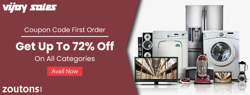 Vijay Sales Coupon Code First Order | June 2021 | Up To 72% Off On All Categories