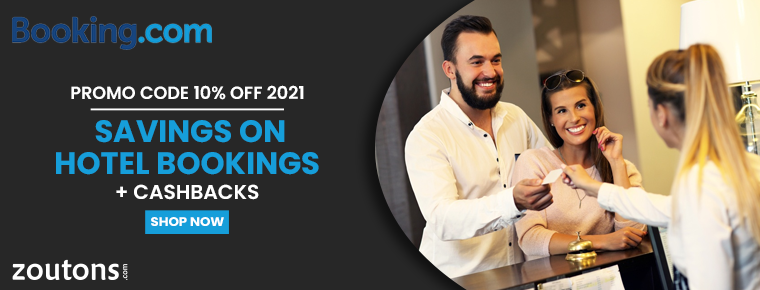 Booking.com Promo Codes 10% Off | June 2021 | Savings On Hotel Bookings + Cashbacks