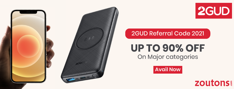 2GUD Referral Code 2021: Get Up To 90% Off on Electronics, Power banks and Many More