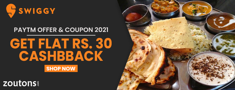 Swiggy Paytm Offer & Coupon |July 2021| Get Flat 60% off on Select Restaurant Orders