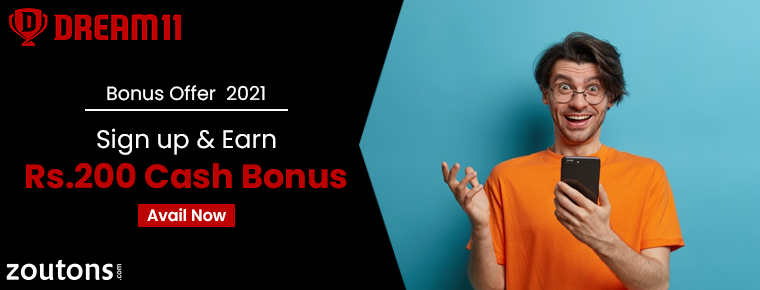 Dream11 Bonus Offer |June 2021| Sign up & Earn Rs.200 Cash Bonus