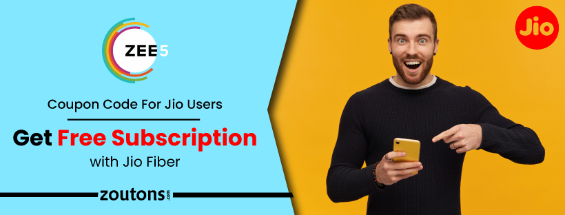 Zee5 Coupon Code For Jio Users (August 2021): Get Free Subscription with Jio Fiber