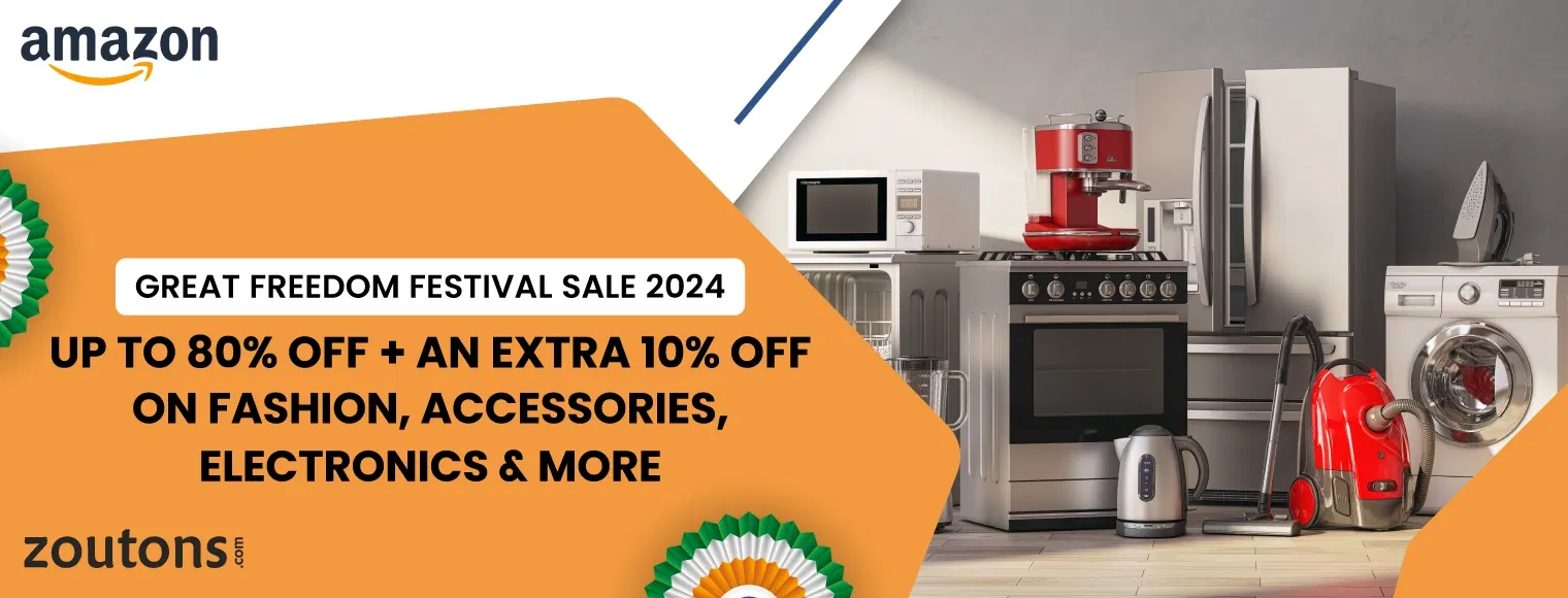 Amazon Great Freedom Festival Sale 2024 | Up To 80% Off + An Extra 10% Off On Fashion, Accessories, Electronics & More