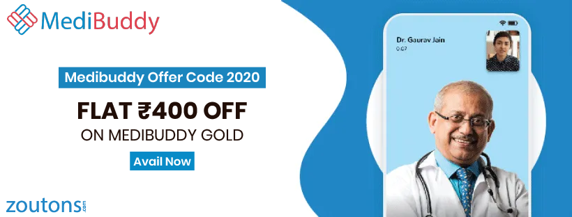 Medibuddy Offer Code 2021: Flat Rs.400 Off on Gold Membership