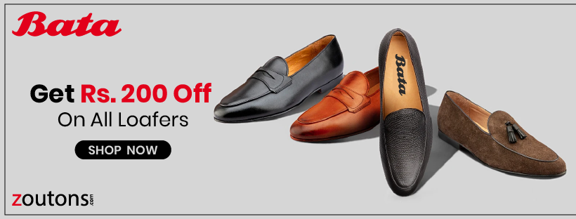 Bata Coupon Codes 2020 (December): Get Rs. 200 Off On All Loafers