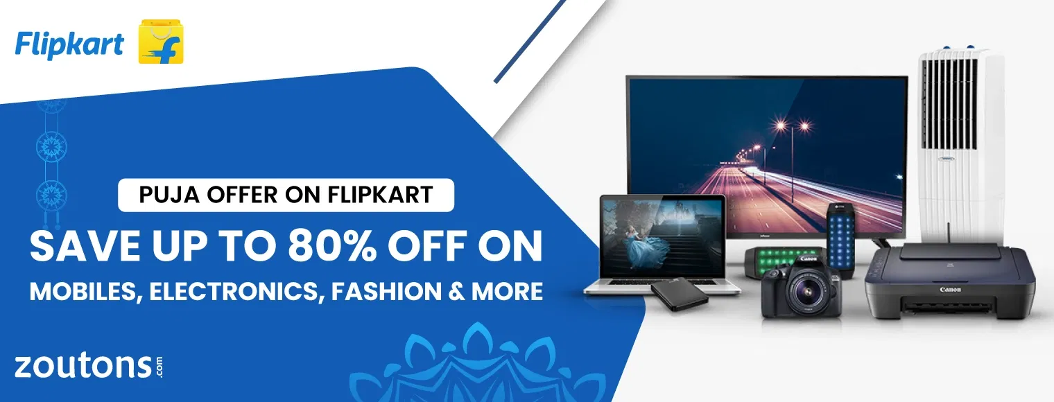 Durga Puja Offer On Flipkart | Save Up To 80% Off On Mobiles, Electronics, Fashion & More