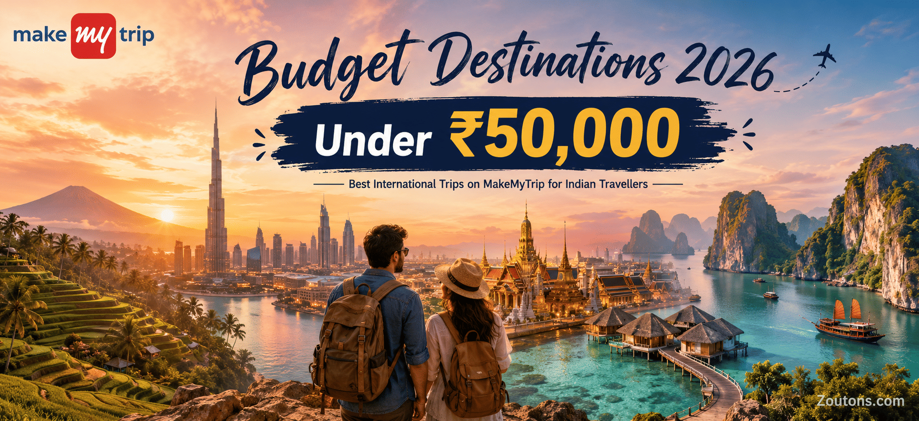 Best International Trips Under Rs. 50,000 on MakeMyTrip for Indians (2026)