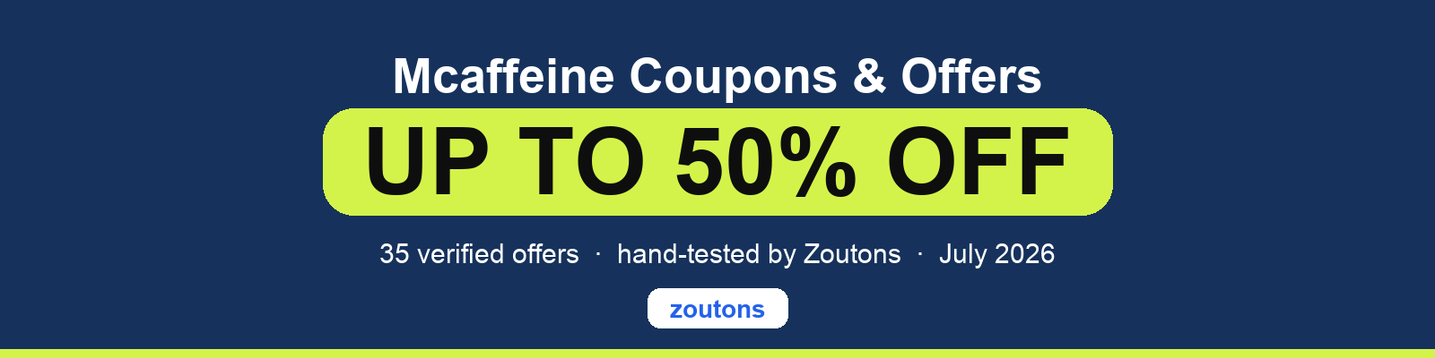 Mcaffeine Coupons July 2026