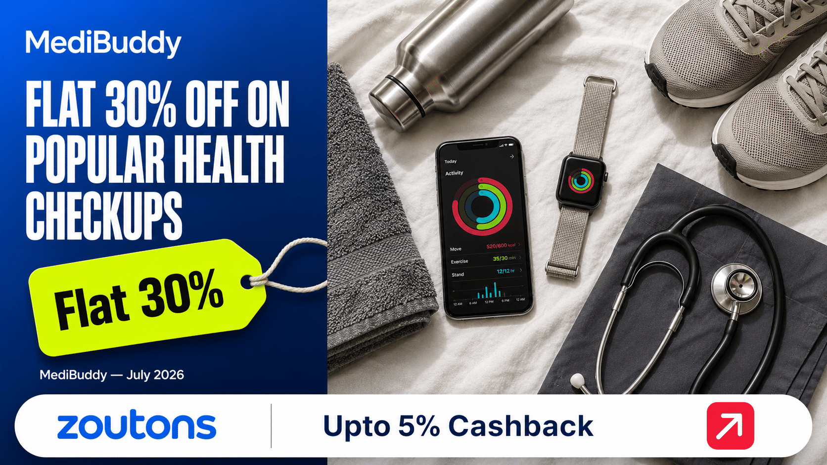 MediBuddy Flat <strong class='bold'><strong class='bold'><strong class='bold'><strong class='bold'><strong class='bold'><strong class='bold'><strong class='bold'><strong class='bold'><strong class='bold'>30%</strong></strong></strong></strong></strong></strong></strong></strong></strong> Off on Popular Health Checkups July 2026