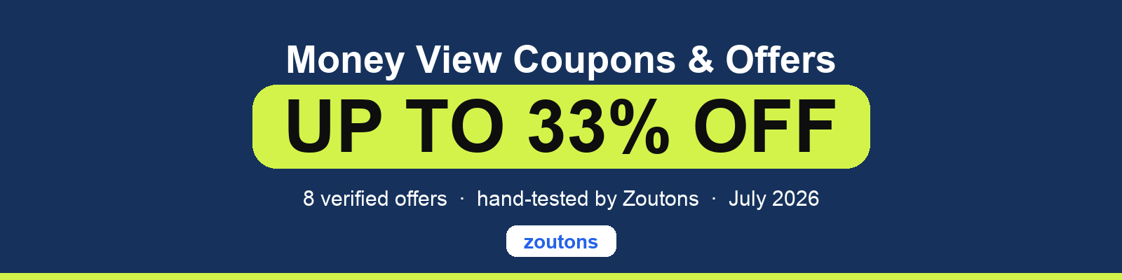 Money View Coupons July 2026