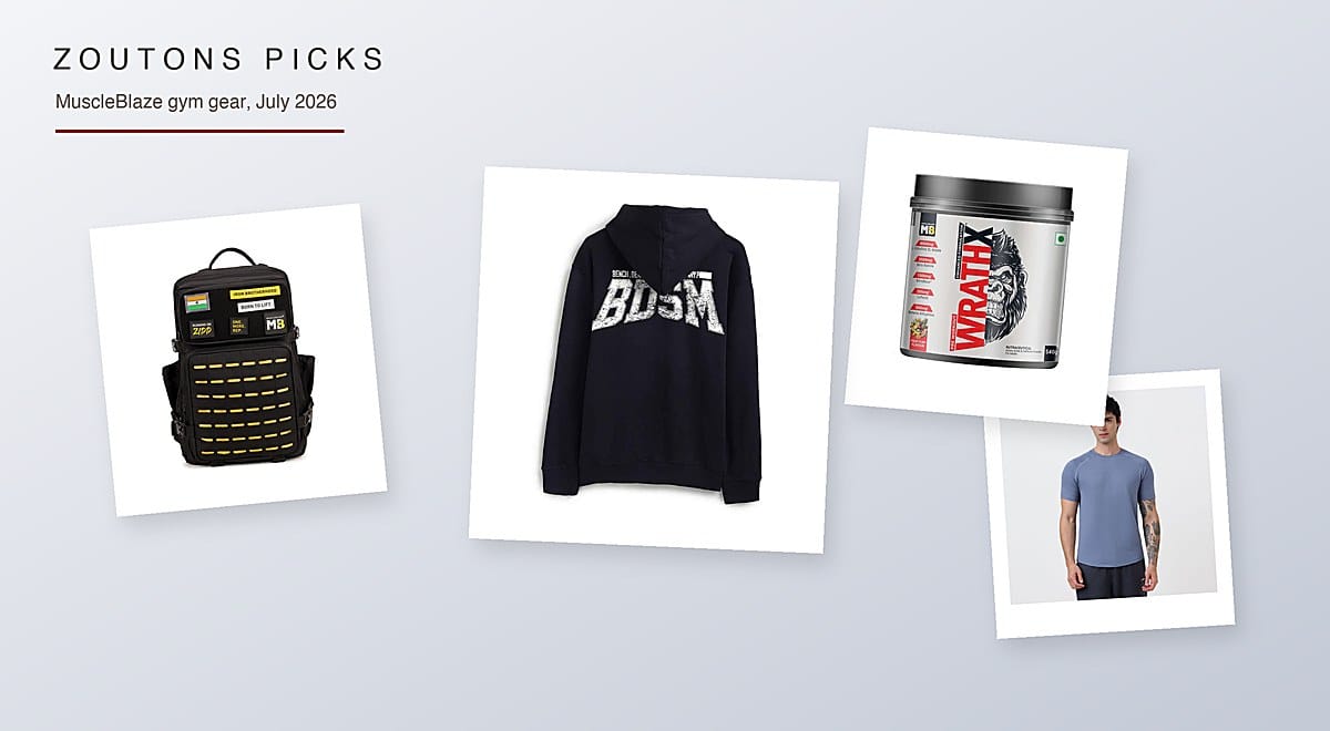 MuscleBlaze Gym Gear July 2026: 21 Picks, One Hoodie Price