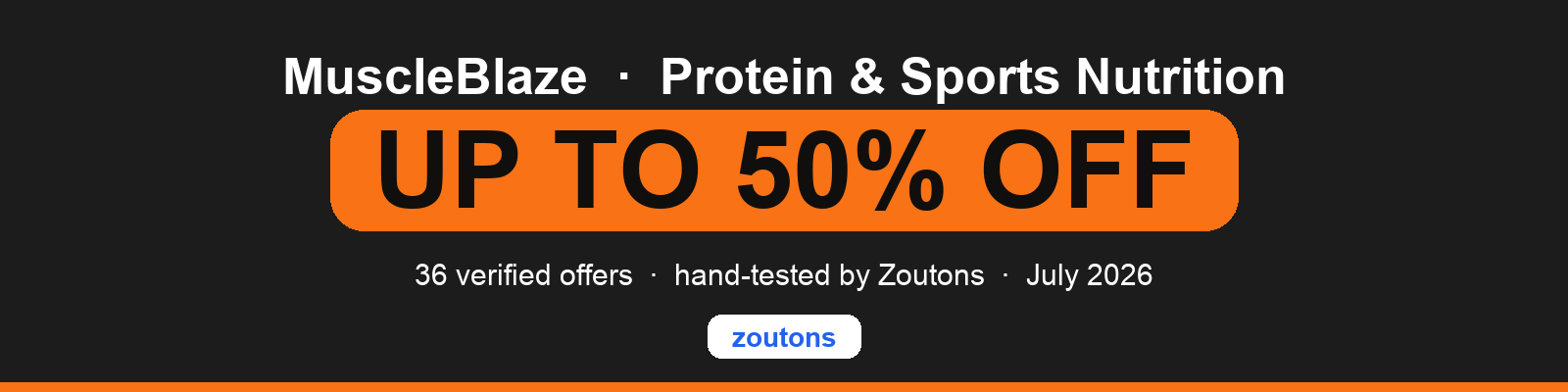MuscleBlaze Coupons July 2026 - Up to <strong class='bold'><strong class='bold'><strong class='bold'><strong class='bold'>50%</strong></strong></strong></strong> OFF