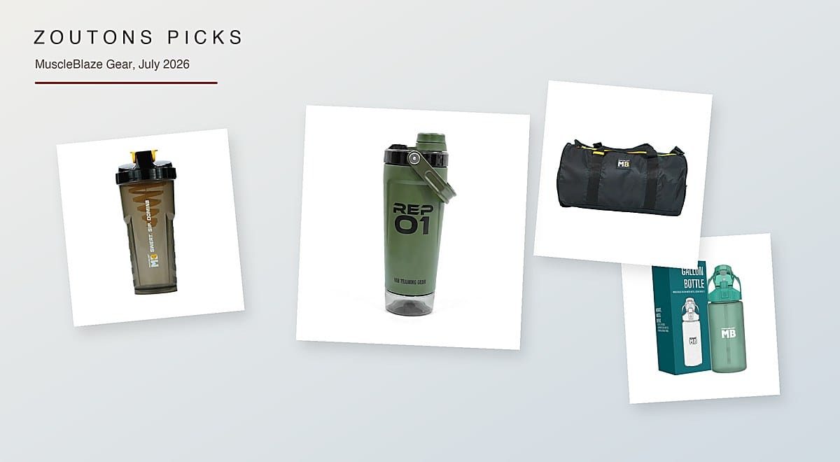 MuscleBlaze Gym Accessories July 2026: Shaker and Gym Bag Offers