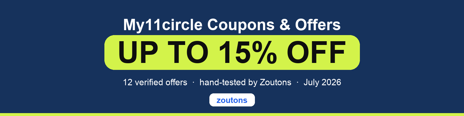 My11circle Coupons July 2026