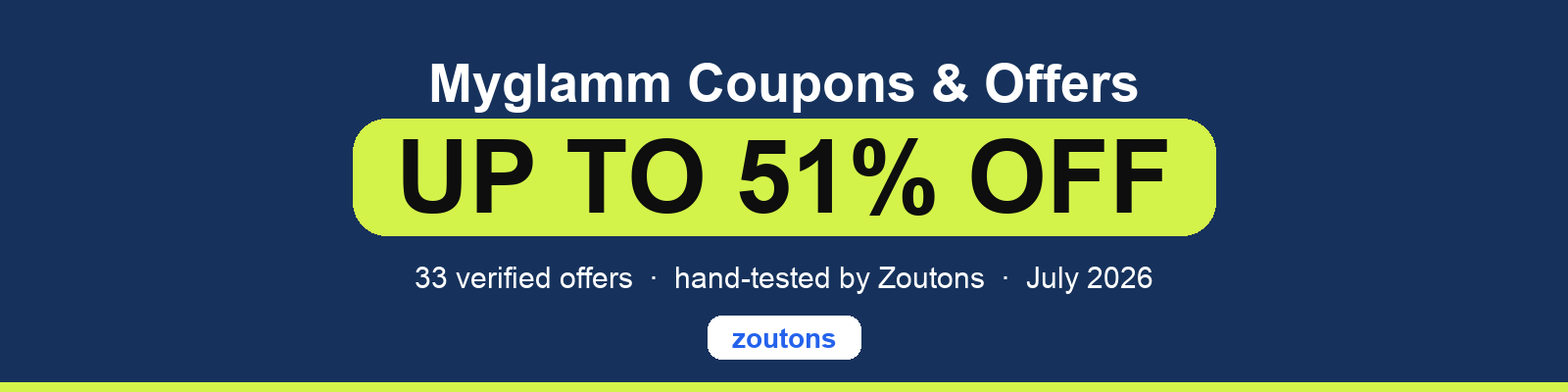 Myglamm Coupons July 2026