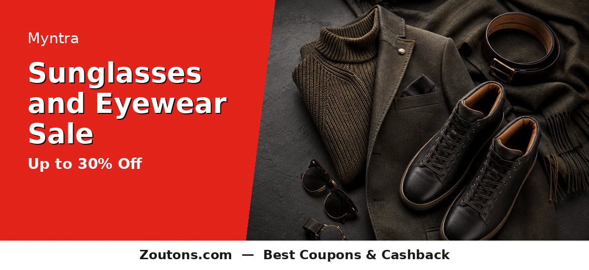 Myntra Sunglasses & Eyewear Sale 2026: Up to 30% Off Top Brands