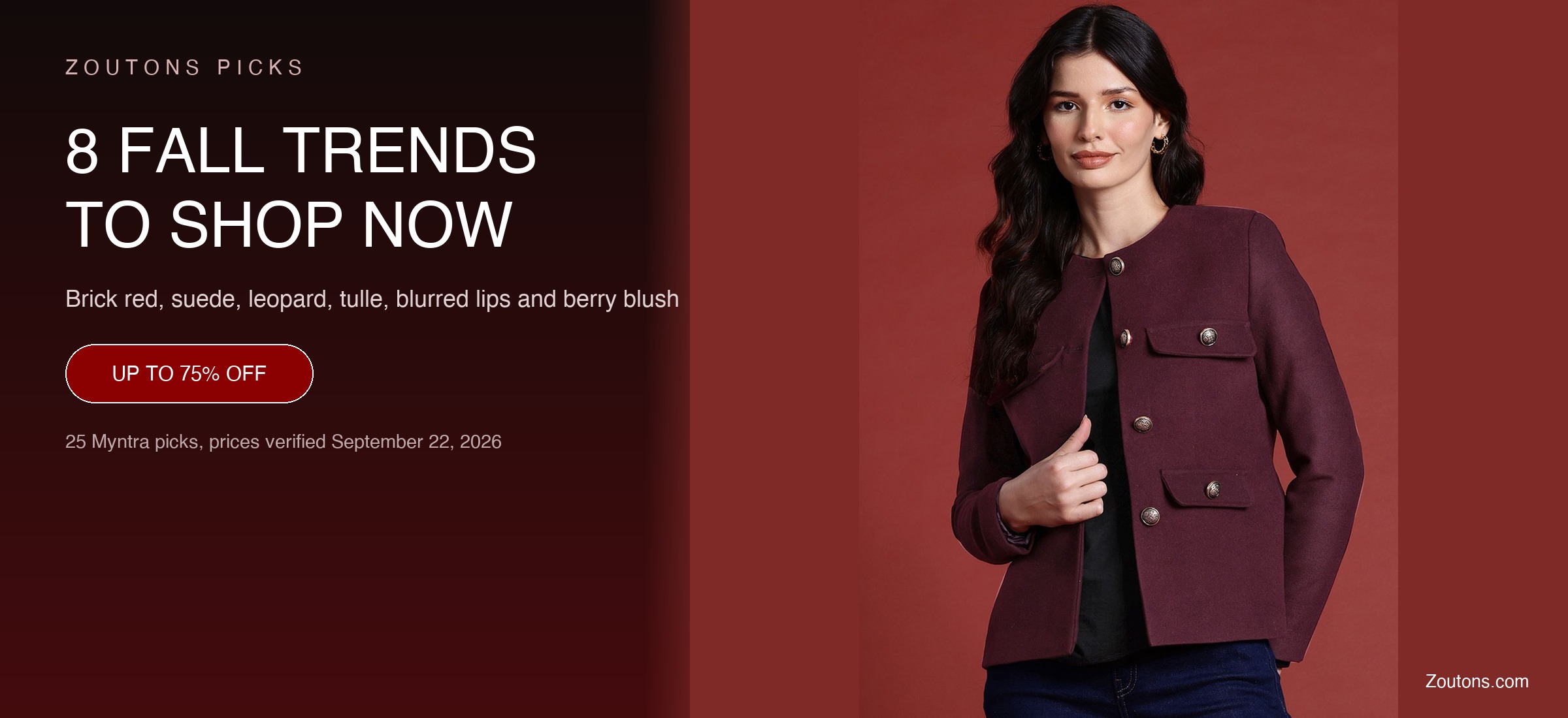 Myntra Fall Fashion & Beauty Trends 2026: 25 Picks From Rs. 223