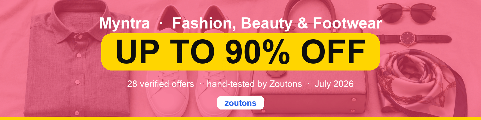 Myntra India — Monsoon Sale Fashion Flat Lay July 2026