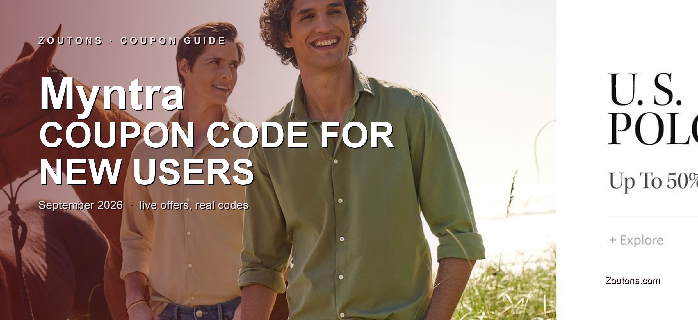 Myntra Coupon Code for New Users September 2026: 90% OFF on First Order