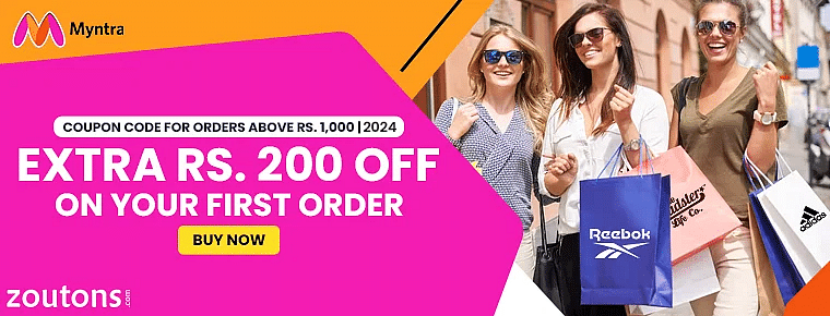 Myntra Coupons For Orders Above Rs.1000