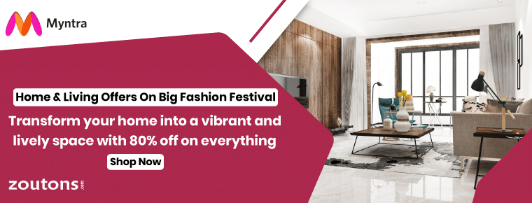 Myntra Home & Living Offers On Big Fashion Festival