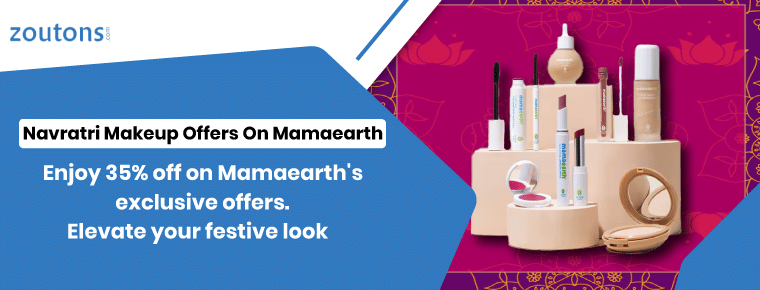 Enjoy 35% off on Mamaearth's exclusive offers with Navaratri Makeup Offers