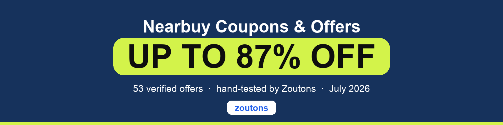 Nearbuy Coupons July 2026