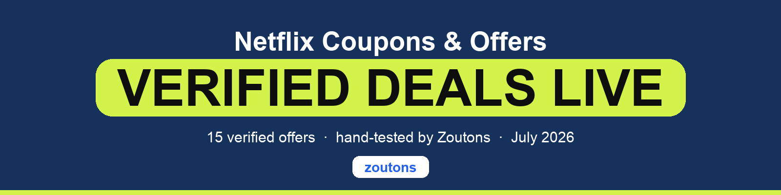 Netflix Coupons July 2026