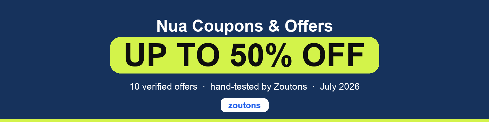 Nua Coupons July 2026