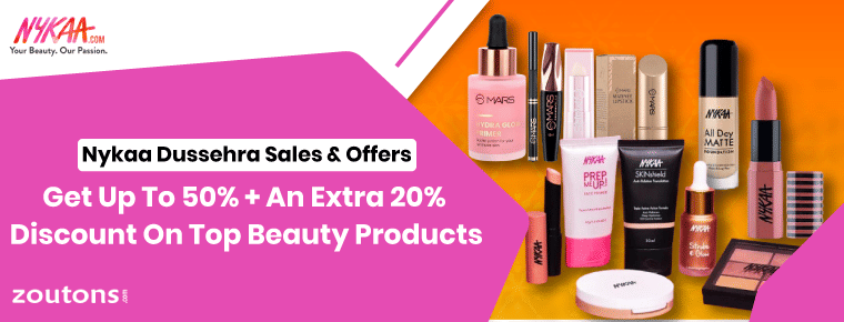 Nykaa Dussehra Sales & Offers 2024 | Get Up To 50% + An Extra 20% Discount On Top Beauty Products