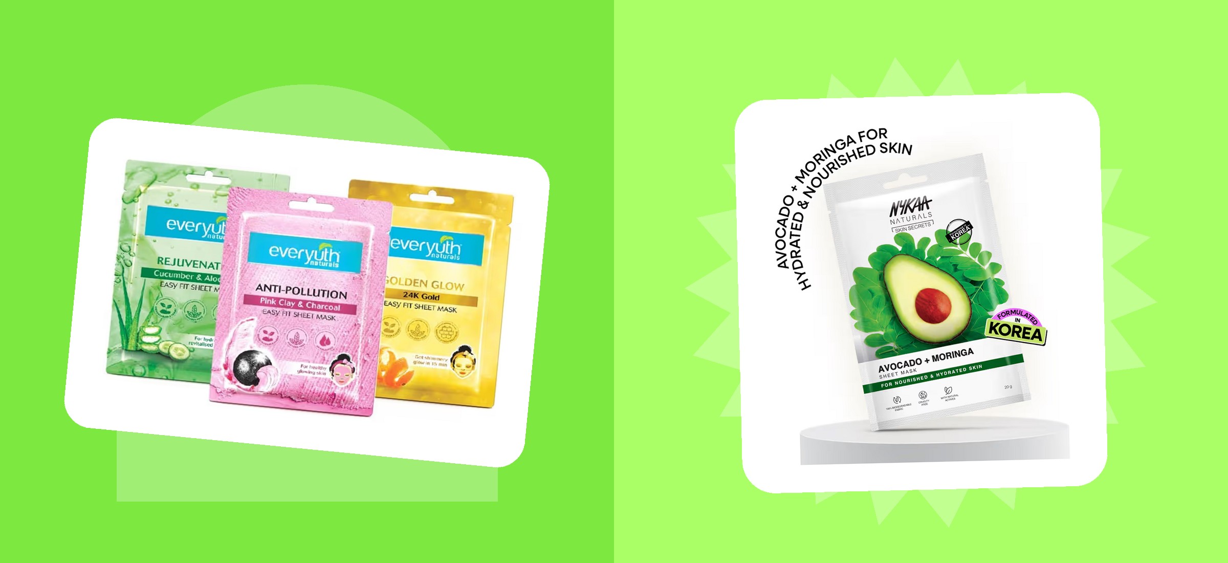 Nykaa Face Mask Price October 2026: Rs. 39 a Sheet to Rs. 1,998
