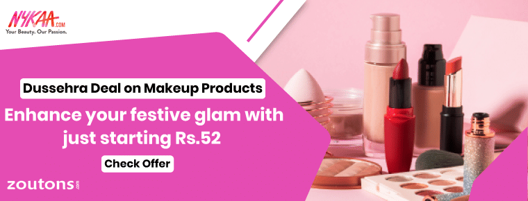 Enhance your festive glam with just starting Rs.52 on Nykaa Dussehra sale