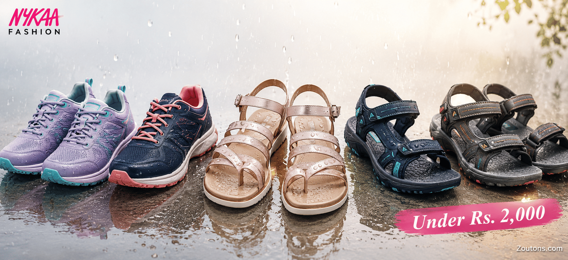 best-monsoon-shoes-sandals-nykaa-fashion-2026