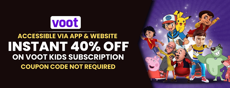Voot Kids Coupon Code (October 2022) Get 40 Off On Annual Subscription