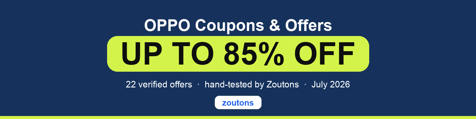 OPPO Coupons July 2026