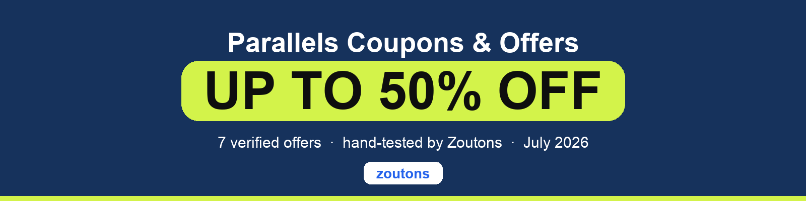 Parallels Coupons July 2026